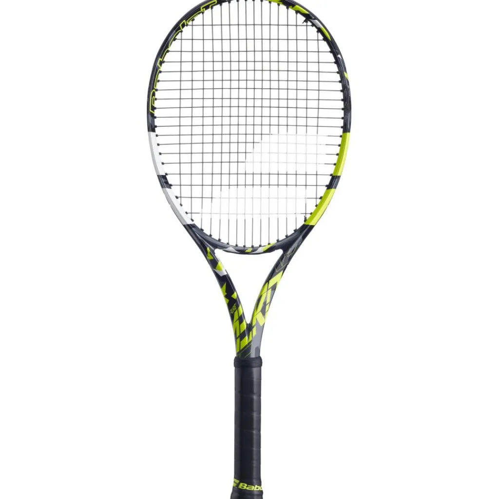 Babolat Pure Aero tennisracket grijs geel wit< Tennisracket