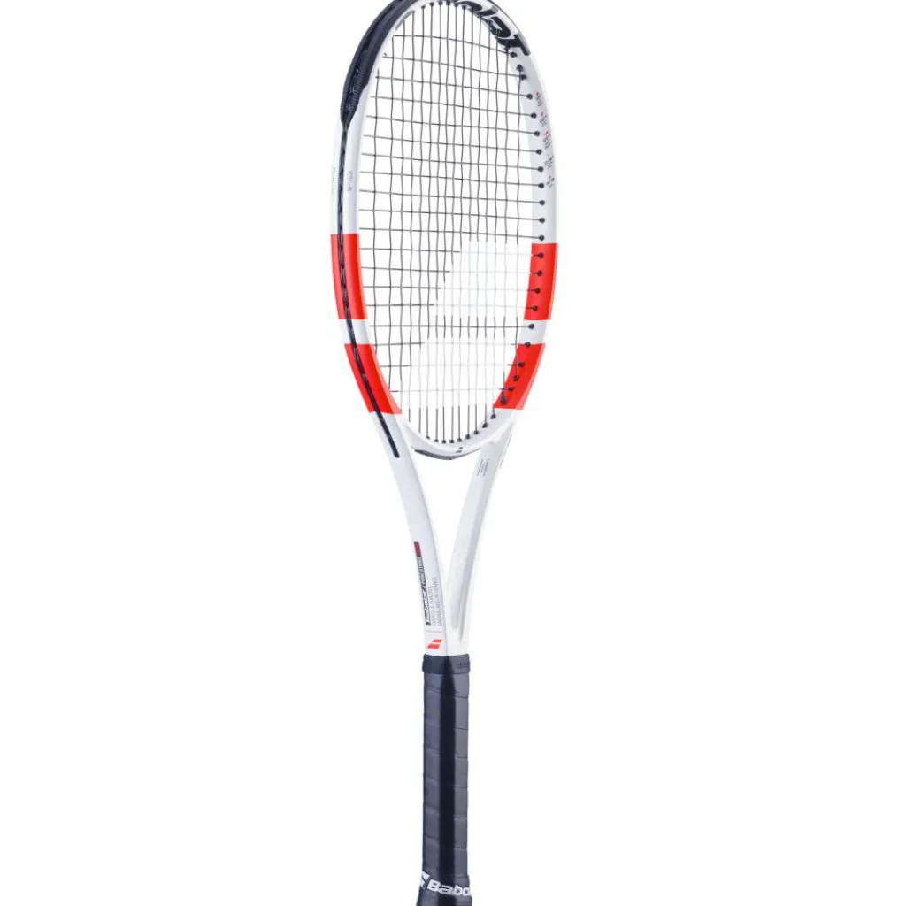 Tennisracket-Babolat Pure Strike Gen4 tennisracket wit rood zwart