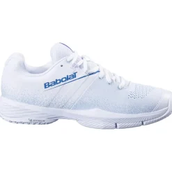 Padelschoenen-Babolat Sensa padelschoenen dames white cool blue