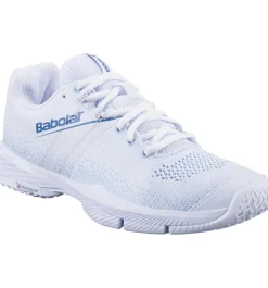 Padelschoenen-Babolat Sensa padelschoenen dames white cool blue