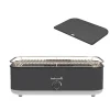 Elektrische Bbq-Barbecook E-Carlo elektrische barbecue midnight grey inclusief contactplaat