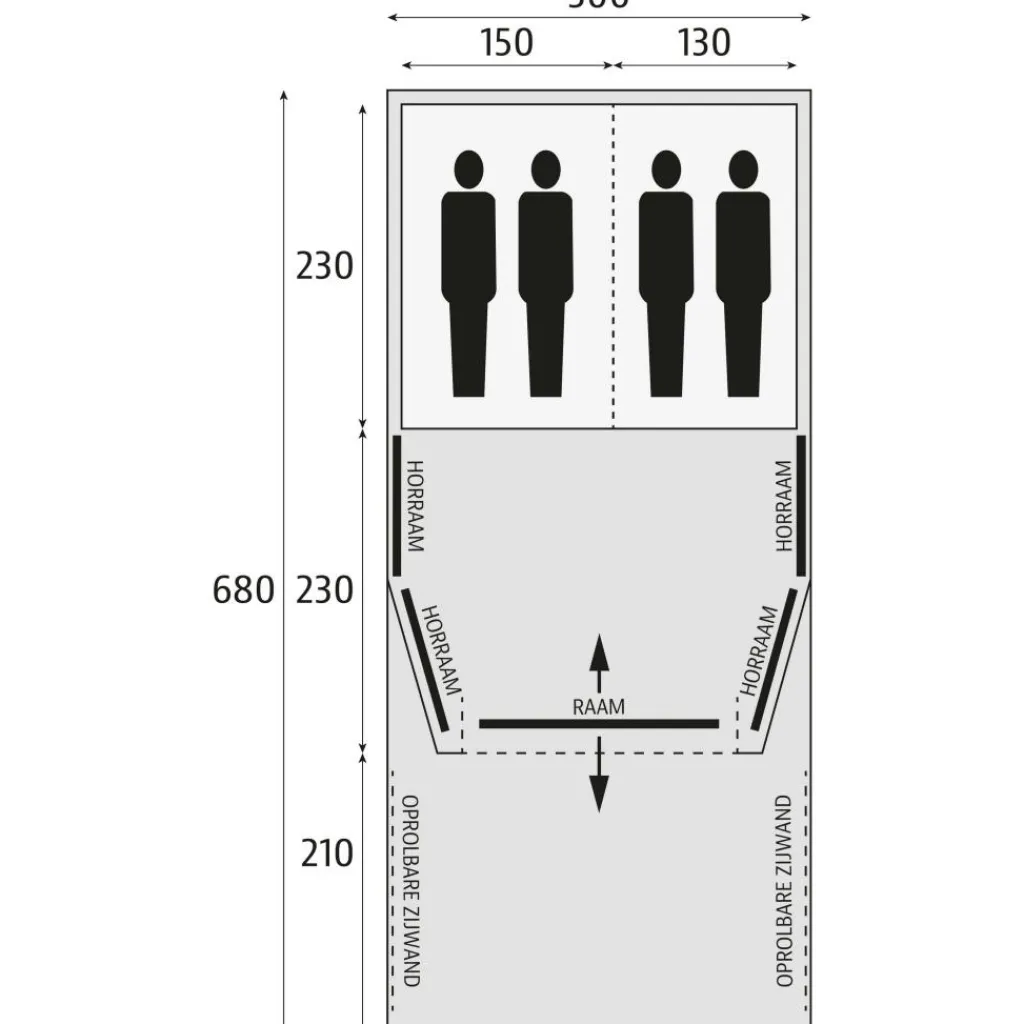 Bardani AirWave 300 Deluxe TC opblaasbare tent beige< Tunneltenten|Koepeltenten