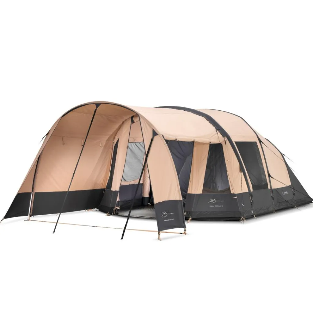 Bardani AirWave 350 Deluxe TC opblaasbare tent beige anthracite< 5-Persoons Tent|Tunneltenten