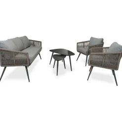Loungesets-Bardani Azori loungeset 5-delig taupe