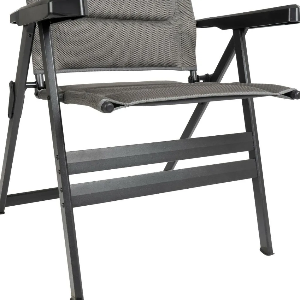 Campingstoelen-Bardani Bernardo XL 3D Comfort campingstoel platina grey