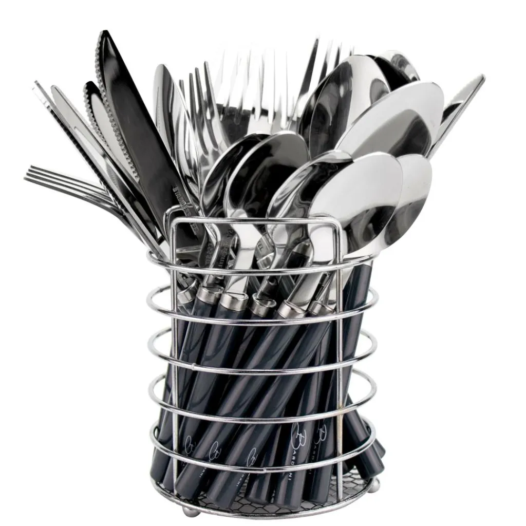 Bardani Bestekset met draadmand 24-delig< Bestek