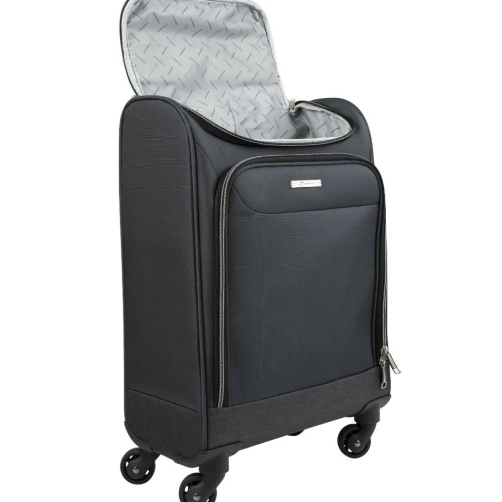 Koffersoorten|Fietsartikelen-Bardani Light Flight 4 trolley 55 - 20 cm black