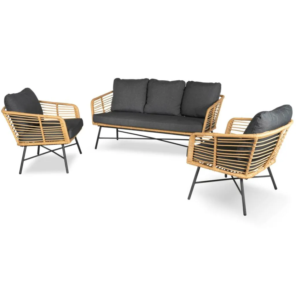 Loungesets-Bardani Madero loungeset 3-delig bamboo