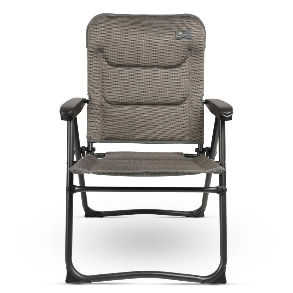 Campingstoelen-Bardani NAVARA 3D Comfort campingstoel platina grey