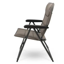 Campingstoelen-Bardani NAVARA 3D Comfort campingstoel platina grey