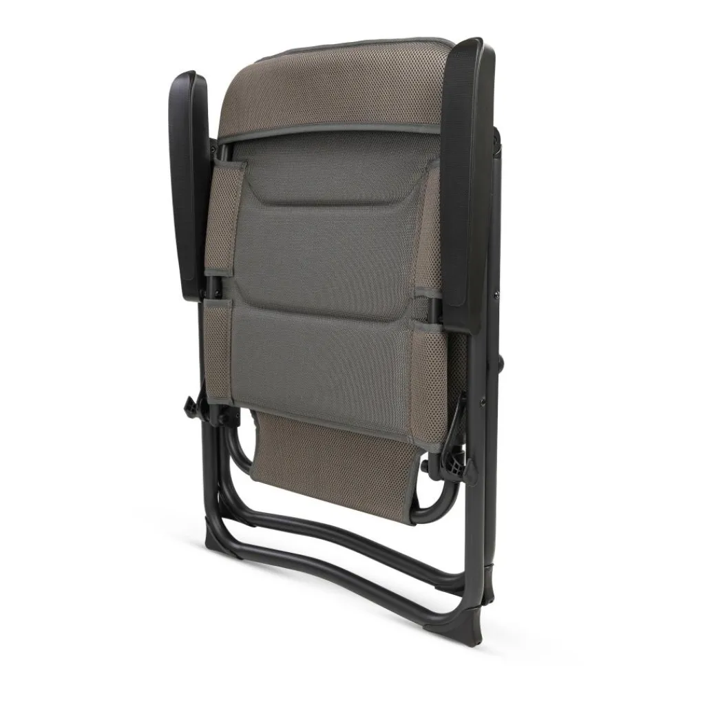 Campingstoelen-Bardani NAVARA 3D Comfort campingstoel platina grey