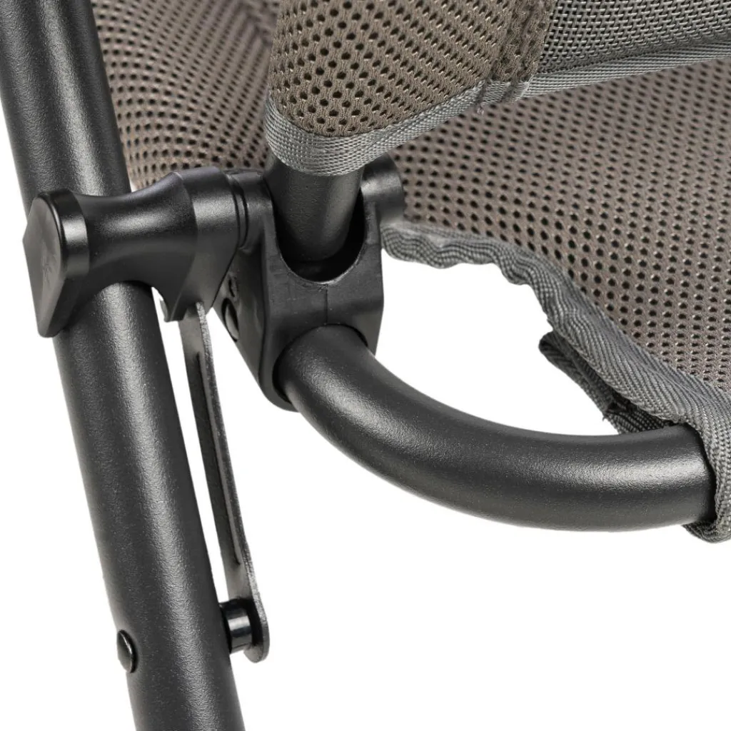 Campingstoelen-Bardani NAVARA 3D Comfort campingstoel platina grey