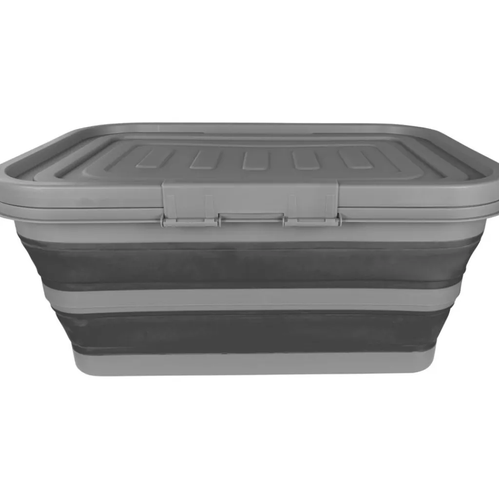 Opbergboxen & Kratten-Bardani Nelson opvouwbare mand 38L met deksel