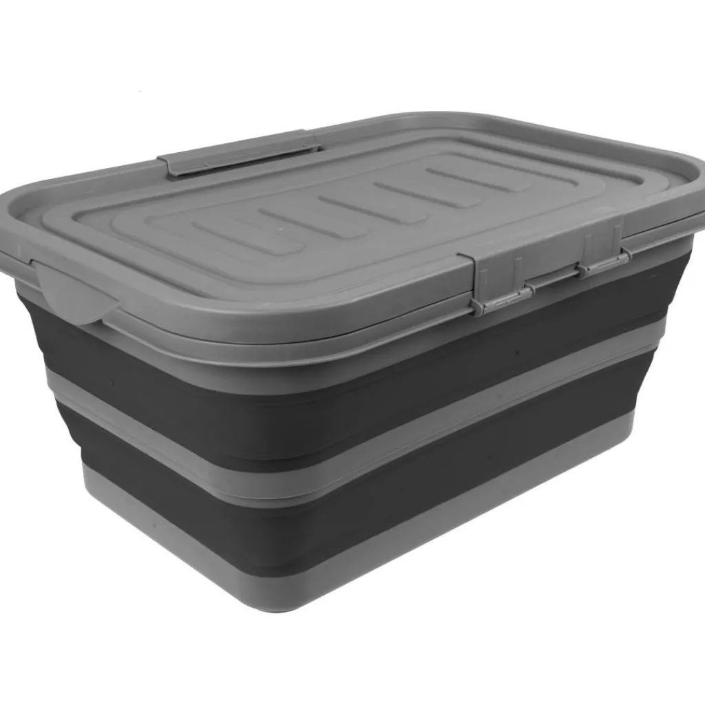 Opbergboxen & Kratten-Bardani Nelson opvouwbare mand 38L met deksel