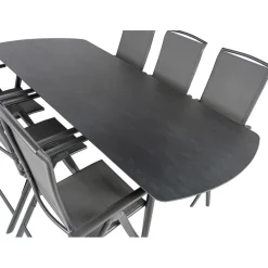 Tuinsets-Bardani Olivia 240 x 100 cm Capri 6 tuinset grey