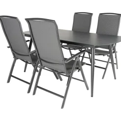 Bardani Olivia 180 x 100 cm Capri 4 tuinset grey< Tuinsets