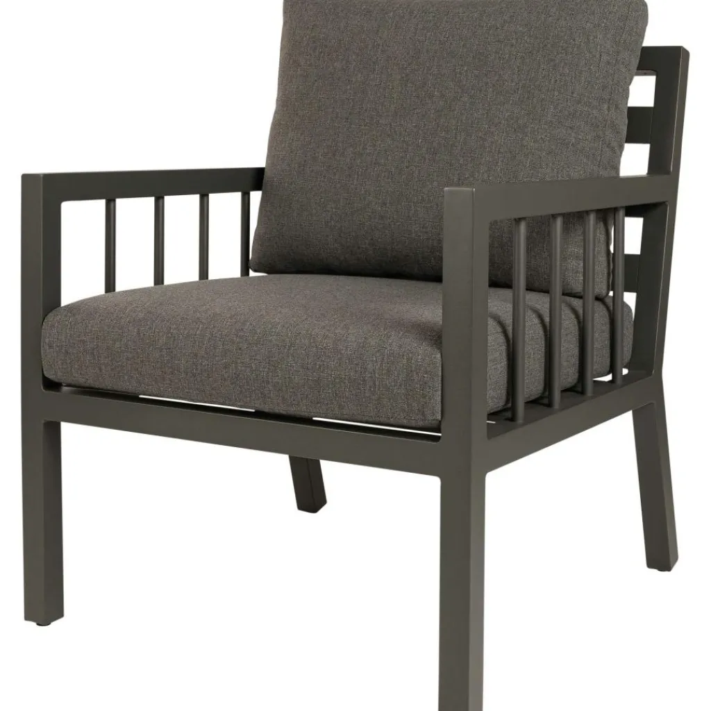 Tuinstoelen-Bardani Palacio loungestoel matt black