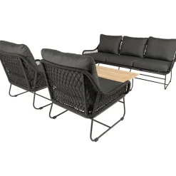Bardani Riva 4-delig loungeset black< Loungesets