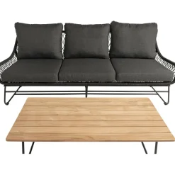 Bardani Riva 4-delig loungeset black< Loungesets