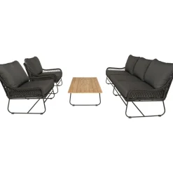 Bardani Riva 4-delig loungeset black< Loungesets