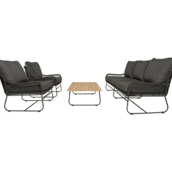 Bardani Riva 4-delig loungeset black< Loungesets