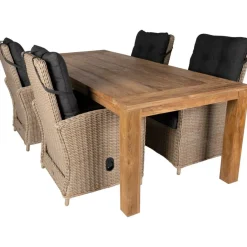 Bardani Roma 240 Atlantic 4 tuinset verstelbaar teak mexican sand< Tuinsets