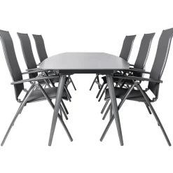 Tuinsets-Bardani Rosario Legato verstelbaar 260 x 105 cm tuinset 7-delig