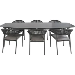 Bardani Rosario Sienna 260 x 105 cm tuinset 7-delig< Tuinsets