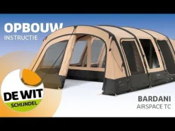 Bardani Royal Prestige 350 Air RSC opblaasbare tent beige< 5-Persoons Tent|Tunneltenten
