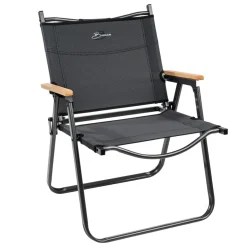 Campingstoelen-Bardani Salonga klapstoel anthracite