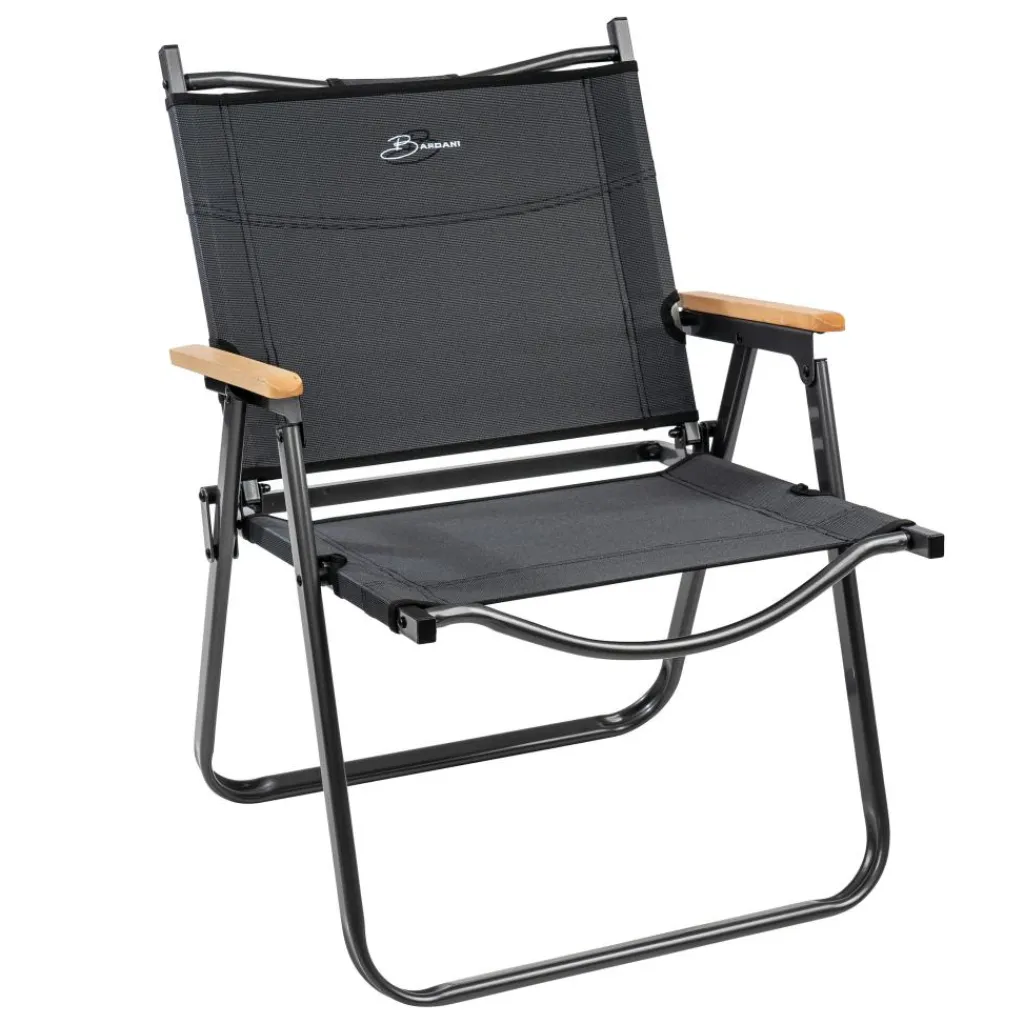 Campingstoelen-Bardani Salonga klapstoel anthracite