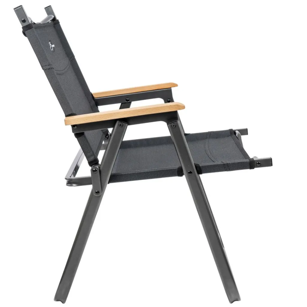 Campingstoelen-Bardani Salonga klapstoel anthracite