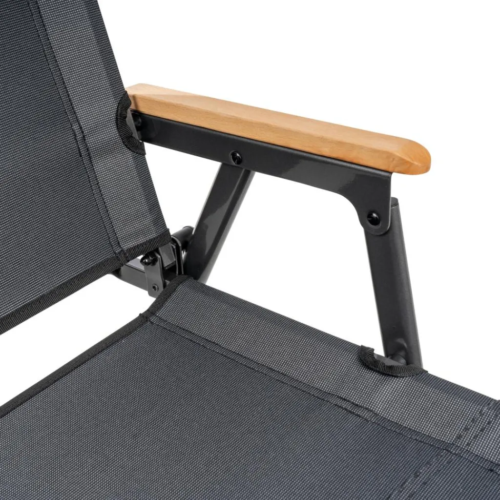 Campingstoelen-Bardani Salonga klapstoel anthracite