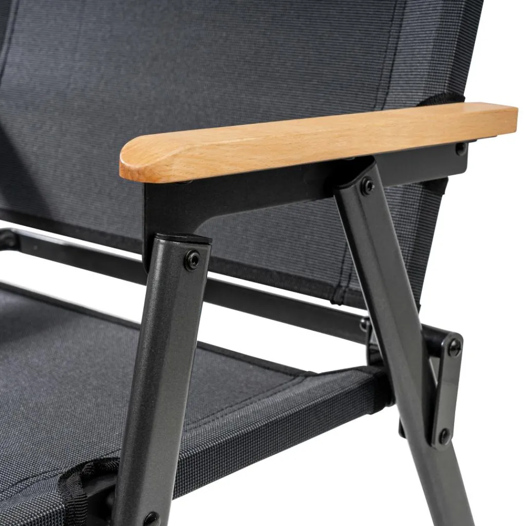 Campingstoelen-Bardani Salonga klapstoel anthracite