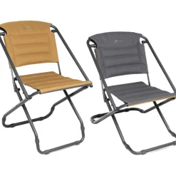 Campingstoelen-Bardani Santos campingstoel anthracite suède