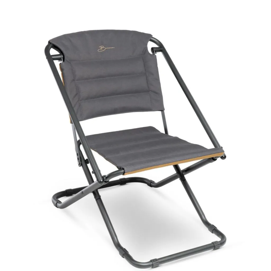 Campingstoelen-Bardani Santos campingstoel anthracite suède