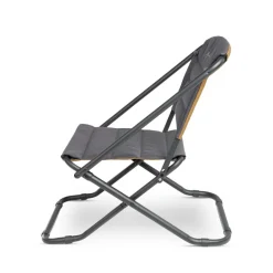 Campingstoelen-Bardani Santos campingstoel anthracite suède