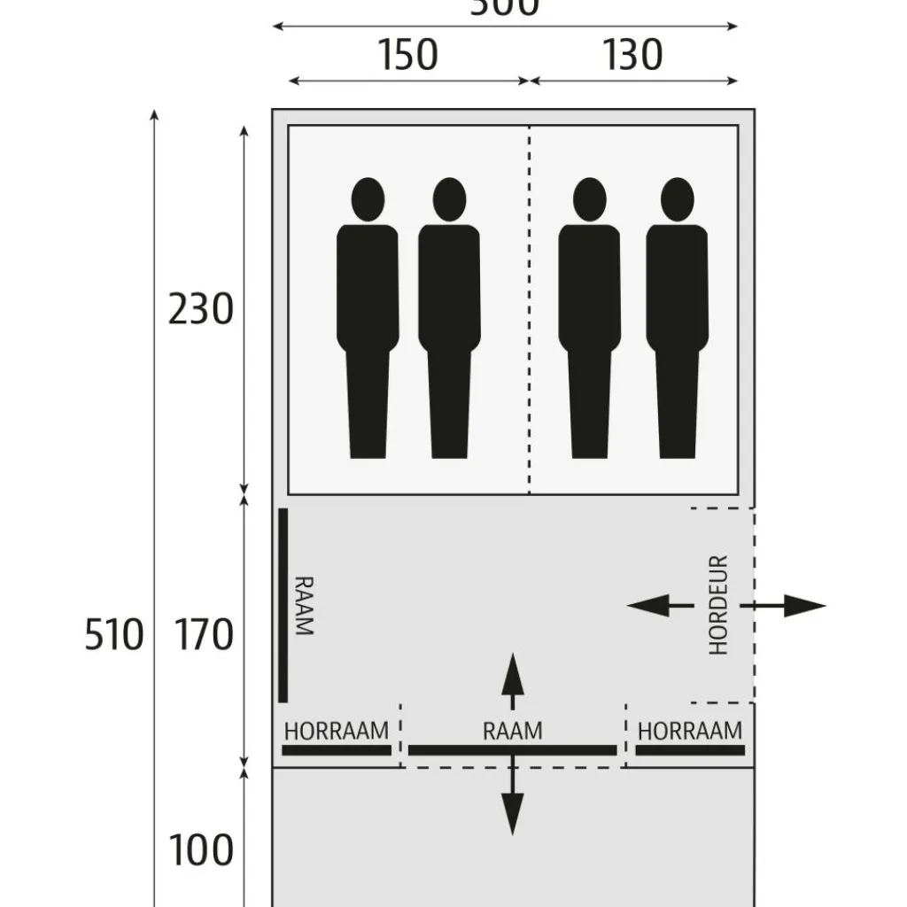 4-Persoons Tent|Tunneltenten-Bardani Spitfire 300 RSTC tunneltent beige