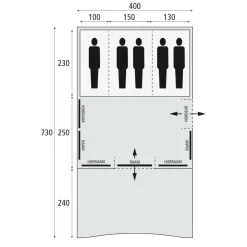 5-Persoons Tent|Tunneltenten-Bardani Spitfire 400 XL Deluxe RSTC tunneltent beige