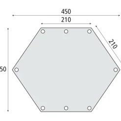 Luifels &Amp; Tarps-Bardani Spitfire Wing RSTC tarp 450 x 350 cm beige black