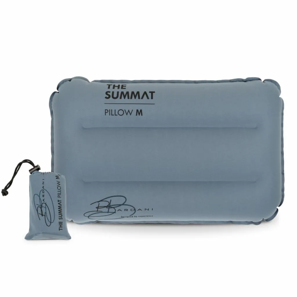 Reiskussens-Bardani The Summat Pillow M opblaasbaar kussen tanzanite blue