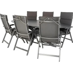 Bardani Varesse 240 x 108 cm Basic Plus 6 tuinset  antraciet< Tuinsets