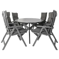 Bardani Varesse 240 x 108 cm Basic Plus 6 tuinset  antraciet< Tuinsets