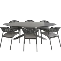 Bardani Varesse 240 x 108 cm Sienna 6 tuinset antraciet< Tuinsets