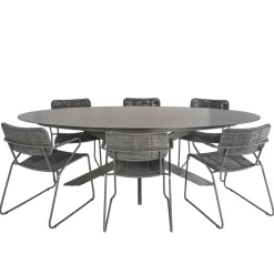 Bardani Varesse 240 x 108 cm Swing 6 tuinset antraciet< Tuinsets