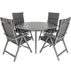 Bardani Verdi Basic ø 130 cm tuinset 5-delig< Tuinsets