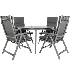 Bardani Verdi Basic ø 130 cm tuinset 5-delig< Tuinsets