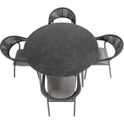 Bardani Verdi Sienna ø 130 cm tuinset 5-delig< Tuinsets