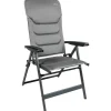 Campingstoelen-Bardani Vermillion 3D Comfort campingstoel platina grey