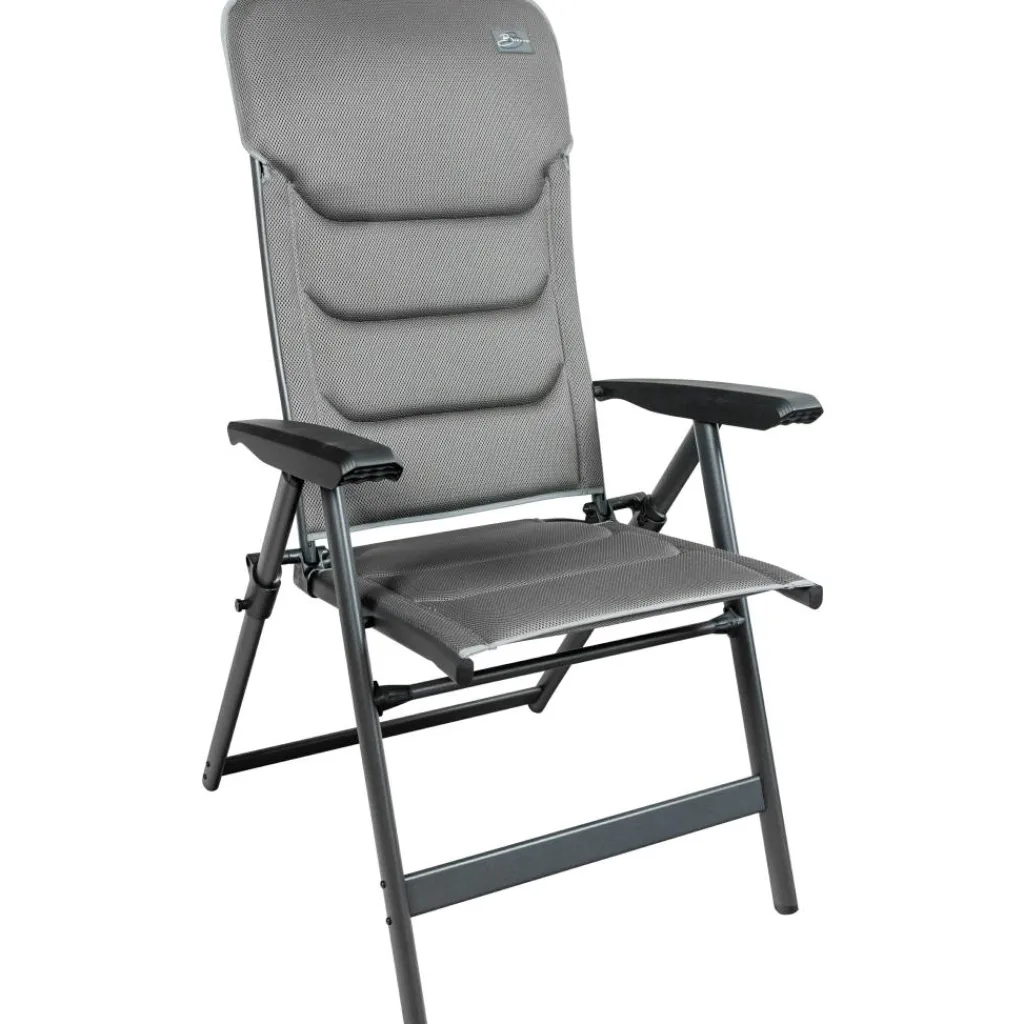 Campingstoelen-Bardani Vermillion 3D Comfort campingstoel platina grey